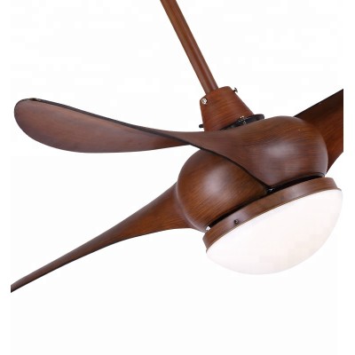 52 inch American style remote control plastic blade ceiling fan with LED light