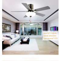 52 inch rotating ceiling fan light with 5 pieces iron blades